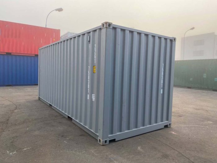 Gebrauchter 20ft Container Verkehrsgrau (13) Gebrauchter 20ft Container Verkehrsgrau (13)