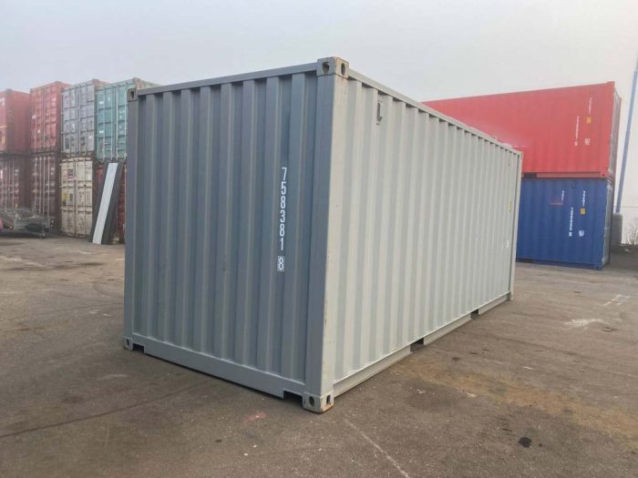 Gebrauchter 20ft Container Verkehrsgrau (15) Gebrauchter 20ft Container Verkehrsgrau (15)
