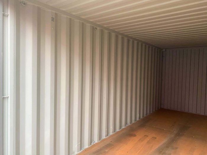 Gebrauchter 20ft Container Verkehrsgrau (7) Gebrauchter 20ft Container Verkehrsgrau (7)