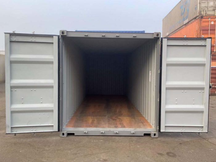 Gebrauchter 20ft Container Verkehrsgrau (9) Gebrauchter 20ft Container Verkehrsgrau (9)