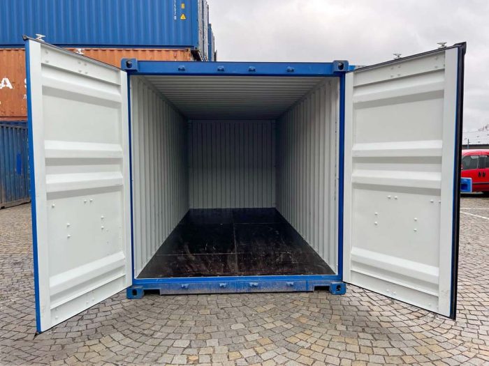 Gebrauchter 20ft-Versandcontainer Blau (12) Gebrauchter 20ft-Versandcontainer Blau (12)