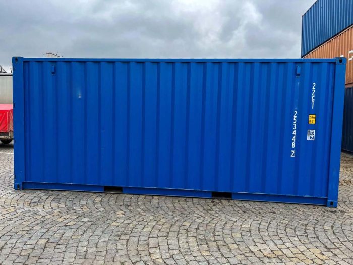 Gebrauchter 20ft-Versandcontainer Blau (14) Gebrauchter 20ft-Versandcontainer Blau (14)
