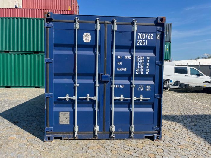 20 Fuß Container blau (8) 20 Fuß Container blau (8)