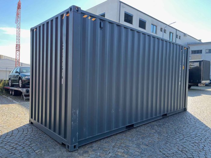 20 Fuß High Cube Container, anthrazitgrau kaufen (14) 20 Fuß High Cube Container, anthrazitgrau kaufen (14)