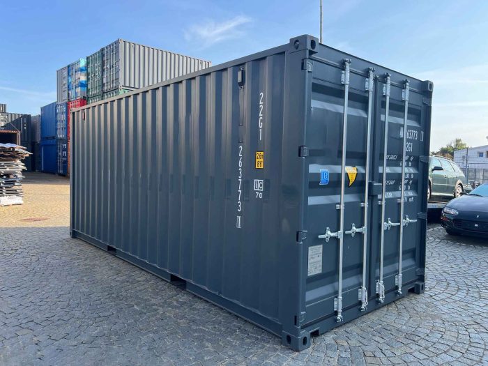 20 Fuß Seecontainer,Anthrazitgrau 20 Fuß Seecontainer,Anthrazitgrau