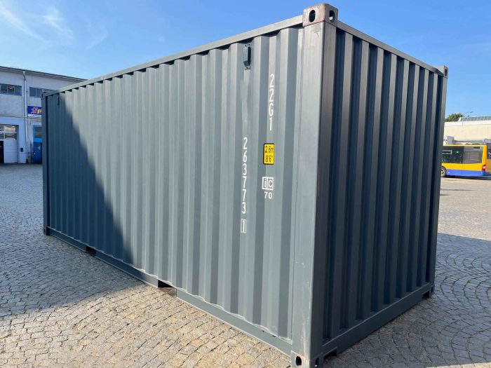 20 Fuß Seecontainer,Anthrazitgrau RAL 7016 20 Fuß Seecontainer,Anthrazitgrau RAL 7016
