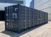 40 Fuß High Cube Container mit Offener Seite Anthrazitgrau (1)
