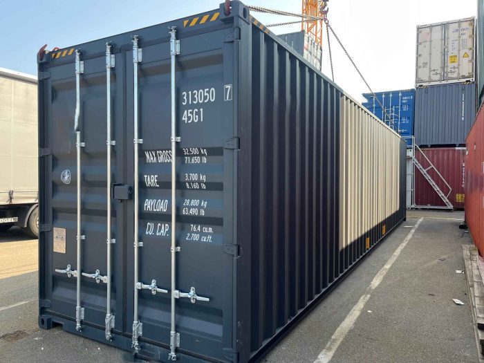 40 Fuß High Cube Open Side Container RAL 7016 kaufen (13)