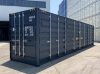 40FT high cube container mit offener seite RAL 7016